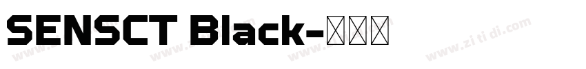SENSCT Black字体转换